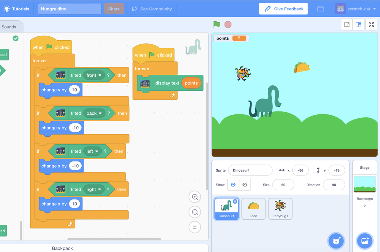 coding project - scratch